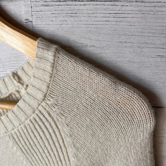 Anthropologie Sweater Womens Size XS Ivory & Mustard Cuffs Rebekah Tunic - Picture 11 of 16